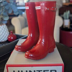 NEW Hunter Original Kids Gloss Boots